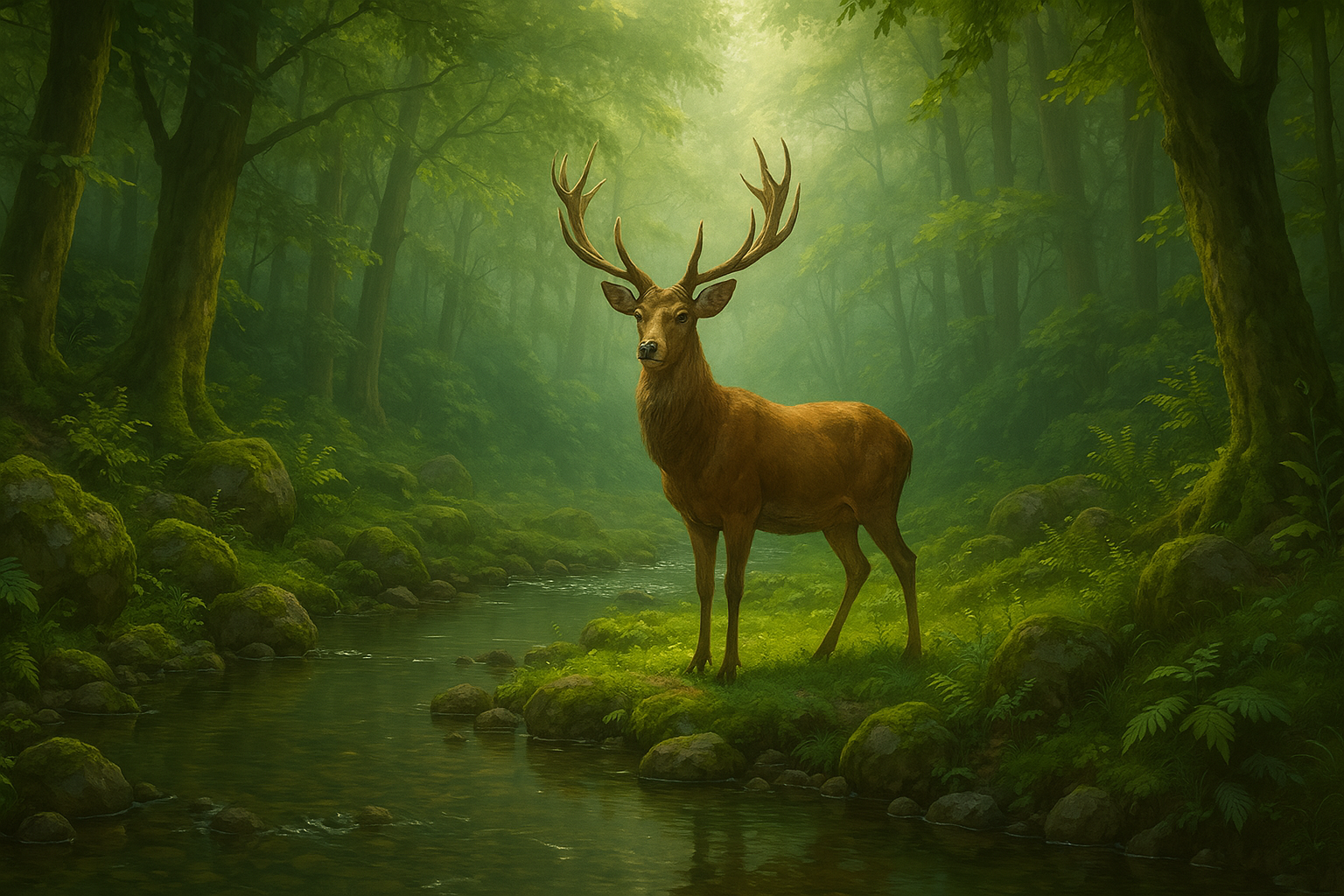 noble deer meditation