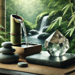 bamboo crystal nature spa scene