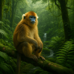 golden monkey in nature