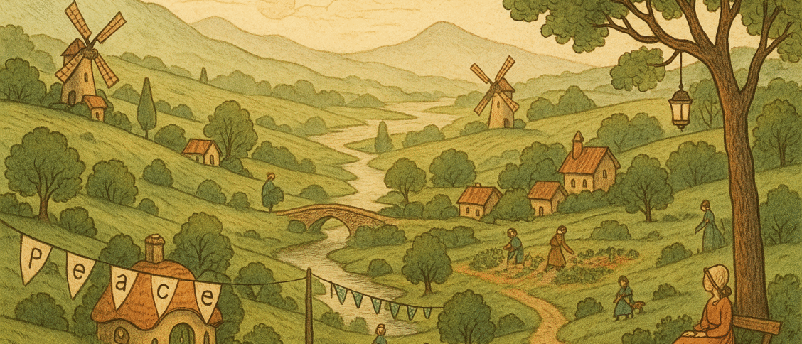 A dreamy peaceful landscape.